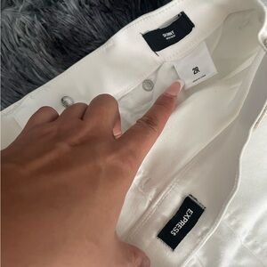 Express white skinny jean size 2